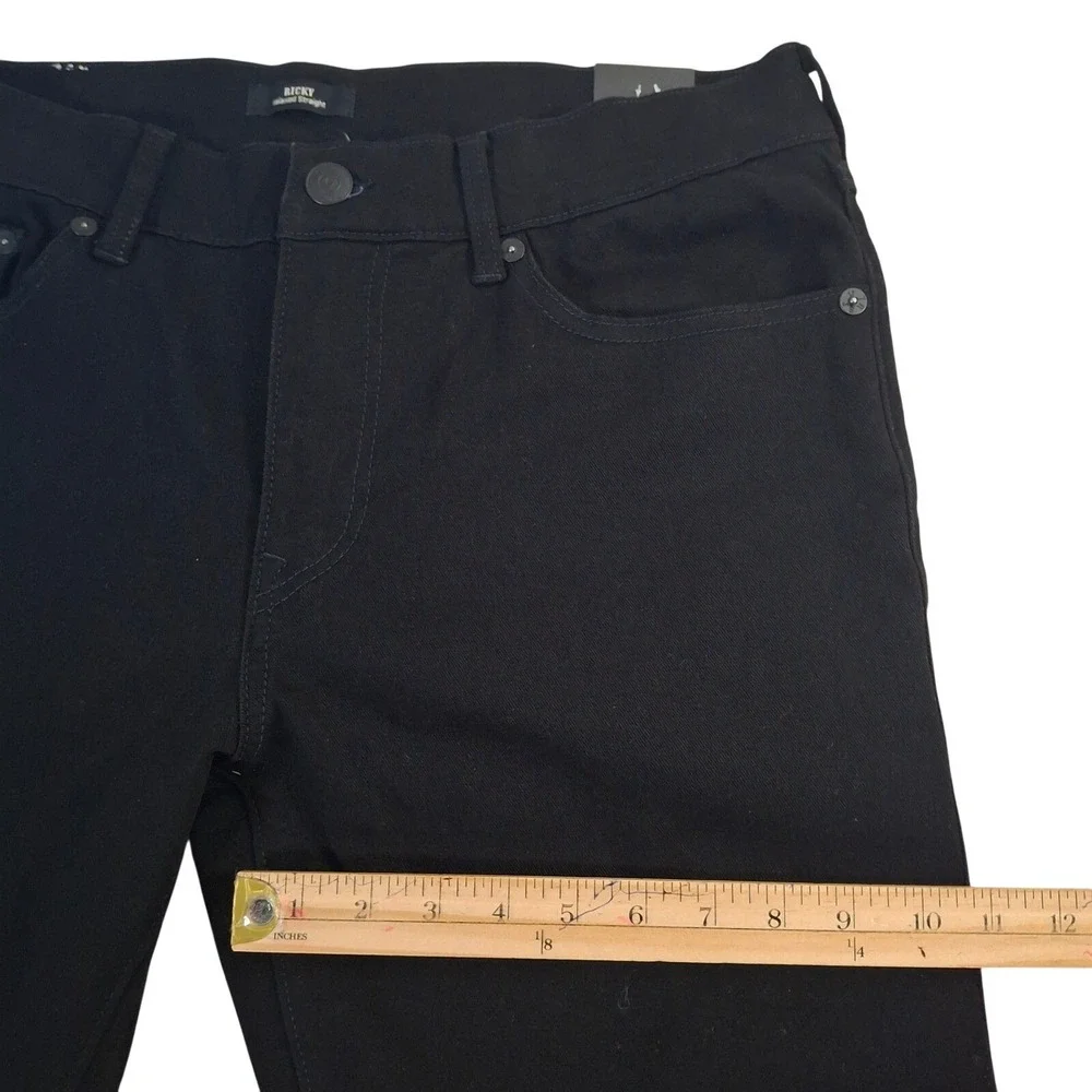 True Religion Ricky Flap SN Jeans Mens 36x32* Black Relaxed Straight